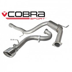 AU17 Cobra Sport Audi A3 (8P) TDI (5 Door) 2008-12 Cat Back Exhaust, Cobra Sport, AU17